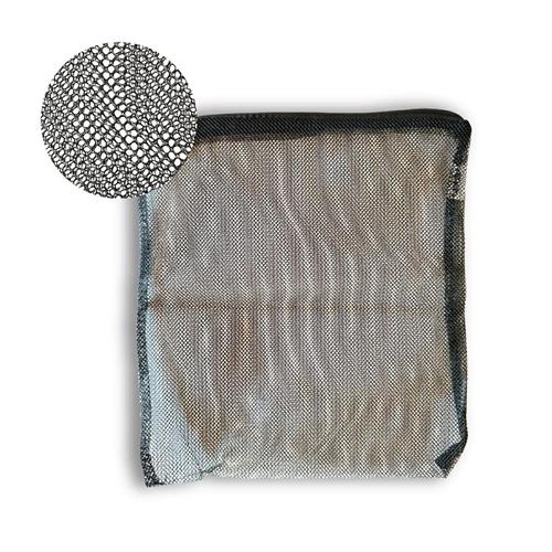 SACCHETTO C/ZIP CARBONE cm.25x27